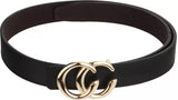 Women Black Texas Leatherite Belt ()_432