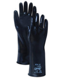 SHOWA Best 878-10 Unlined Butyl Rubber Chemical Resistant Glove, Black, X-Large