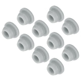 MECCANIXITY 10pcs Silicone Snap in Locking Hole Plugs,7.5mm/0.3 Inch Mounting Diameter Narrow Groove Width 2mm Panel Seal Cover 