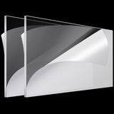Roowest 2 Pcs 24 x 48 Inch, 1/4 Inch Thick Clear Acrylic Plexiglass Sheets Transparent Plastic Panels Sheets Cut to Size Cast Ac