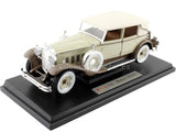 1930 Packard Brewster Tan and Coffee Brown 1/18 Diecast Model Car by Signature Models 18103