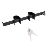 QZATTCAEN Heavy-Duty Powder Coated Iron Container Lock Set with U-Bracket - Secure Shipping Container Lock for Trucks & Trailers