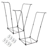 viterlight 2 Pack Trash Bag Holder, Metal Garbage Bag Holder, 30-45 Gallon Portable Trash Bag Holder Stand, Multi-use Leaf Bag H