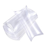 BENECREAT 30 Packs Clear Plastic Pillow Favor Box Candy Treat Gift Box for Wedding Party Favor, Mother's Day Festival Gift Packa