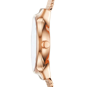 Skagen Women's Freja Lille Two-Hand Rose Gold Stainless Steel Mesh Band Watch (Model: SKW2665)