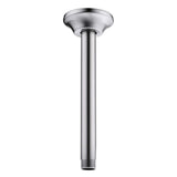 BESTILL 8 Inch Ceiling Mount Rain Shower Head Arm and Flange, Brushed Nickel