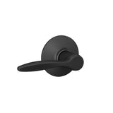 Schlage F10DEL622 Delfayo Door Lever with Standard Trim Hall & Closet Passage Handle, Matte Black