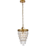 Living District Reese 1-Light Transitional Metal Pendant In Brass