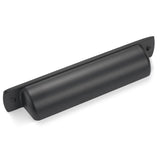 POVEFONK 10 Pack 3.75 inch(96mm) Matte Black Kitchen Cabinet Handles Cabinet Cup Pulls Black Drawer Cup Pulls Kitchen Cabinet Ha
