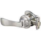 Yale P5201N01 Navis Paddle Lever, Hands-Free Opening - Push with Your Hip, Privacy, Satin Nickel