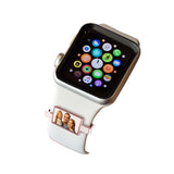 PicturesOnGold.com Smart Watch Photo Charm in Rose Gold Plated Rectangle Shape