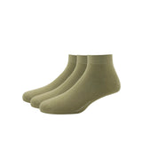 Van Heusen Mens Cotton Ankle Length Socks (Pack Of 3) Beige