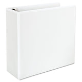 Universal 30754 Comfort Grip Deluxe Plus DRing View Binder, 4Inch Capacity, 81/2 x 11, White