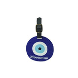 The Bling Global Personalized Luggage Tag For Men And Women Luggage Tag With Evil Eye Protection, With Black Leather Strap Ident