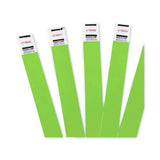 Crowd Management Wristband, Sequential Numbers, 9 3/4 X 3/4, Neon Green, 500/Pk