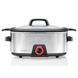 Chefman 6-Quart Slow Cooker, Electric Countertop Cooking, Stovetop & Oven-Safe Removable Insert for Browning & Saut ing, Family