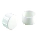 Shepherd Hardware 9106 Leg Tips 5/8-Inch Plastic Leg Chair Caps, 4-Pack, White