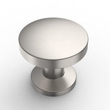 Amerdeco 10 Pack Brushed Satin Nickel Cabinet Knobs, Round, 5 Inches, Easy to Install, Zinc Alloy, Single Hole, Ambidextrous, Ni