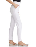 Lux Lyra Women Women Straight Kurti Leggings Pant (Free Size) White, Small
