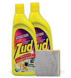Zud MultiPurpose Cream Cleanser 19 oz Bundle with Microfiber Cloth Powerful Degreaser and Rust Remover for Kitchen, Shower, a