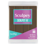 Sculpey Polyform Sculpey III Polymer Clay 2 OuncesSuede Brown (5Pack)