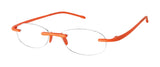 Scojo New York Gels Original Reading Glasses | 2.75x ORANGE POPPY | Readers for Men & Women | Stylish, Scratch-Resistant Lenses