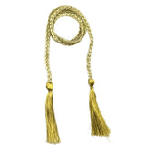 Ani Accessories Women Suede Braided Waist Belt Cord For Skinny Girls Fashion Embellishment (Golden)