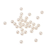LiQunSweet 200 Pcs Faux Pearl Acrylic Plastic Beads Bubblegum Round Creamy White Loose Bead Spacer Bulk for Jewelry Making Acces