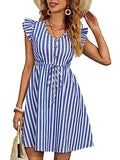 Dhruvi Trendz Womens Rayon Women Western Dresses Regular Fit Dress (Dt-Wd1112_Blue_L)
