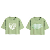 Toplot Tops For Women || Western Tops For Woman Stylish || Crop T-Shirt Western Pack Of 2 (Combo-Top-5256-Pst-Pst-M),Pista-Pista,,B0F6NJ3JFC