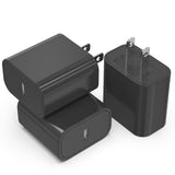 iGENJUN 3Pack USB C Charger Block 20W, PD 3.0 Type C Wall Chargers USBC Power Adapter Brick Cube Fast Charger for Phone 17/17 Pr