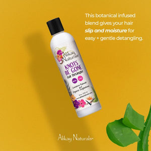 Alikay Naturals Knots Be Gone Hair Detangler Natural Aloe Vera, Hibiscus Flower 8 Ounce