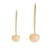 Silicone Cooking Spoon, High Heat Resistant Round Spatula, Extra Long Large Kitchen Ladle for Scooping, Stirring, Flipping and S