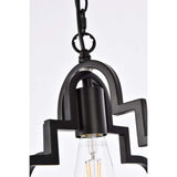 Living District Indoor Modern Home Decorative Bright Ceiling Sandara 1 Light Pendant In Black