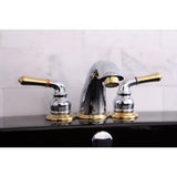 Kingston Brass Kb967 Magellan Widespread Bathroom Faucet, 8-Inch Adjustable Center, Brushed Nickel/Polished Chrome