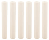 Creative Hobbies 6 Inch Tall Cream Plastic Candle Covers Sleeves Chandelier Socket Covers Pack of 6 Slip Over E12 Candelabra