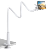VIVI MAO Gooseneck Cell Phone Holder, Universal 360 Flexible Phone Stand Lazy Bracket Mount Long Arms Clamp for Phone 13 Pro Xs 