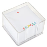 Current Personalized Bee Note Sheets in Cube - 400-Sheets, 3 1/2 Inches, Plastic Case, Memo Sheets, Shopping List, to-Do Notes, 