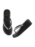 Shoetopia Women Embellished Black Wedges /Eu38,Black,5,B0DJNXCFSD