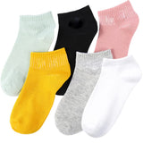 Nicsy Girls WomenS Comfort Ankle Length Socks No Show Low Cut Socks Multicolor Free Size 6 Pair Pack