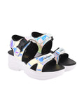 Shoetopia Girls Live Silver Sandal - 5 Uk (Girls-Live-Silver),Silver,5,B0CQK83D5L