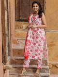 Shienzy Womens Cotton Blend Kurta And Pant (Shz1429_Maroon_2Xl)