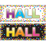 Ashley Productions ASH10749 Laminated Double-Sided Hall Confetti Hall Pass, Polypropylene (PP)/Paper, 9 x 3.5