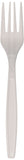 Karat U2030W 7 PP Extra-Heavy Weight Disposable Fork, White (Pack of 1000)
