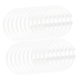 LIFKOME 20pcs Shower Curtain Easy to Install Hanging Hooks for Shower Rods Curtains Design for Versatile Use