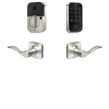 Yale Assure Lock 2 Touchscreen with Wi-Fi and Norwood Lever in Satin Nickel