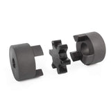 1/2 to 3/4 L075 Flexible 3-Piece L-Jaw Coupling Coupler Set & Rubber Spider for Log Wood Splitter Hybrid Equipment