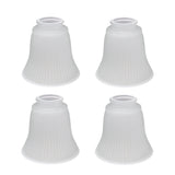Aspen Creative 23036-4A Transitional Frosted Bell Shape Ceiling Fan Glass Shade.2-1/8Fitter.Size:4-3/4D x 4-5/8H.4Pcs/Pack