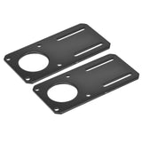 MECCANIXITY Motor Bracket Motor Mounting Holder 132x65mm Black for NEMA 23 Stepper Motor 2pcs