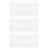 DOITOOL 15 Pcs Newborn Disposable Milk Bottles Babies Supple Milk Bottles Classic Clear Neck Bottles (White)